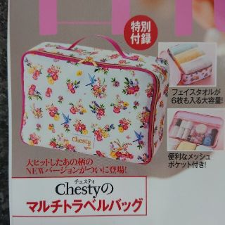 チェスティ(Chesty)の美人百科6月号付録 Chesty ﾏﾙﾁﾄﾗﾍﾞﾙﾊﾞｯｸﾞ ﾁｪｽﾃｨｰ(ポーチ)