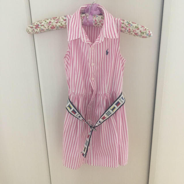 Ralph Lauren(ラルフローレン)のラルフローレン❤️3TストライプOP キッズ/ベビー/マタニティのキッズ服女の子用(90cm~)(ワンピース)の商品写真