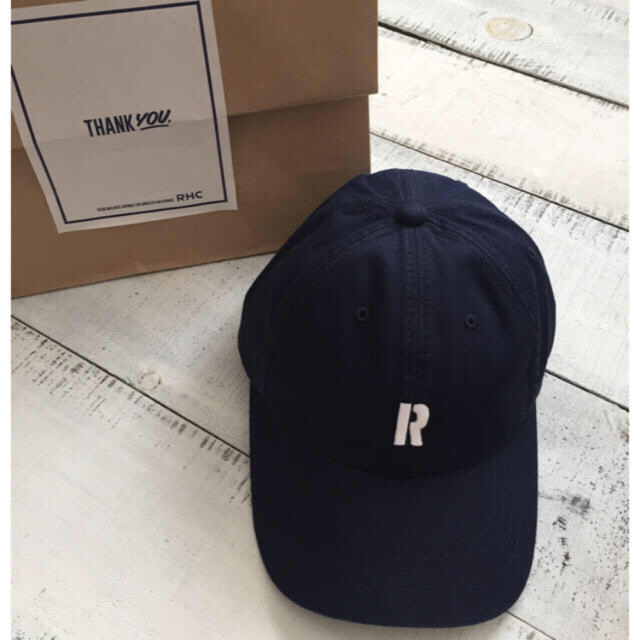 Ron Herman(ロンハーマン)の新品 限定 ロンハーマン RHC オリジナル Rロゴ キャップ ネイビー 未使用 メンズの帽子(キャップ)の商品写真