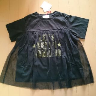 レピピアルマリオ(repipi armario)の新品 タグ付き レピピアルマリオ チュール付き Tシャツ S(Tシャツ(半袖/袖なし))