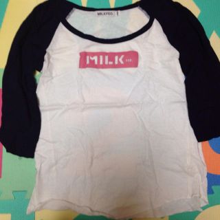 ミルクフェド(MILKFED.)のミルクフェド ラグランTシャツ◡̈♥︎(Tシャツ(長袖/七分))