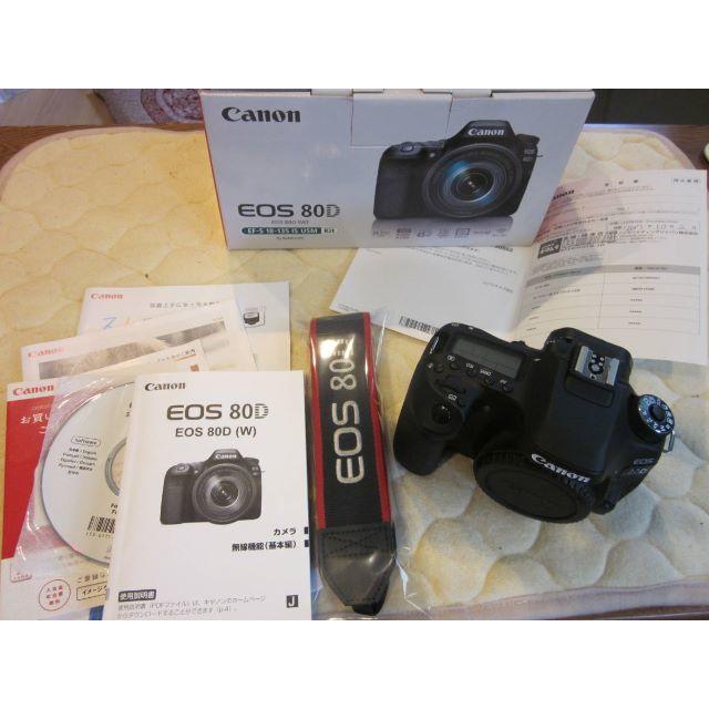 美品; Canon キヤノン EOS 80D ボディ 本体のみ、元箱付属品付の通販