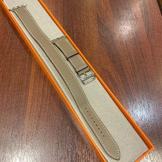 エルメス(Hermes)の(正規品) Apple Watch ドゥブルトゥール エルメス エトゥープ 38(レザーベルト)