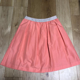 インディヴィ(INDIVI)の落ち着いたオレンジ色のスカート(ひざ丈スカート)