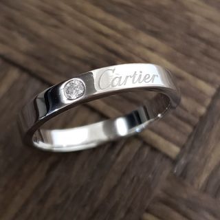 カルティエ(Cartier)のカルティエ【美品】 k&k&k様専用  エングレーブド1Pダイアモンドリング(リング(指輪))