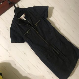 トミーヒルフィガー(TOMMY HILFIGER)のジップミニワンピース(ミニワンピース)