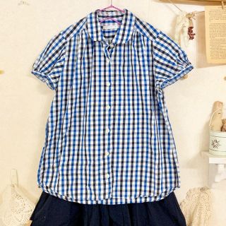 ローリーズファーム(LOWRYS FARM)のちーこ様おまとめ2品 ☆ ローリーズファーム チェック ブラウス 丸襟 他(シャツ/ブラウス(半袖/袖なし))