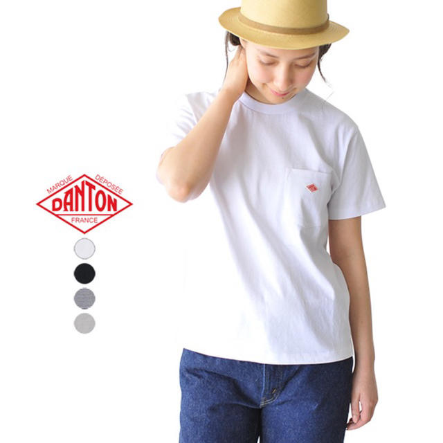 DANTON(ダントン)の2019SS🌱 DANTON 14 空紡天竺ポケットTシャツ 半袖   レディースのトップス(Tシャツ(半袖/袖なし))の商品写真