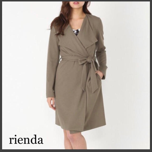 rienda(リエンダ)のrienda 新品 ラッフルカラートレンチコート レディースのジャケット/アウター(トレンチコート)の商品写真