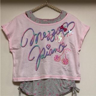 メゾピアノ(mezzo piano)のメゾピアノTシャツ、タンクトップセット(Tシャツ/カットソー)