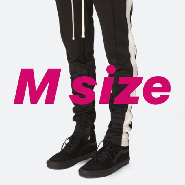 mnml トラックパンツ BLACK×WHITE Msizeその他