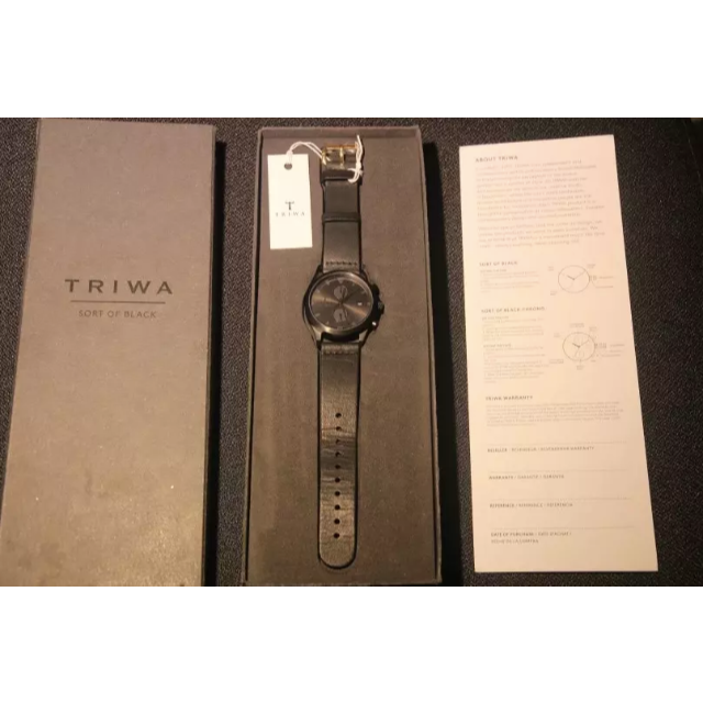 TRIWA(トリワ)の【新品・未使用】TRIWA WATCH SORT of BLACK メンズの時計(腕時計(アナログ))の商品写真