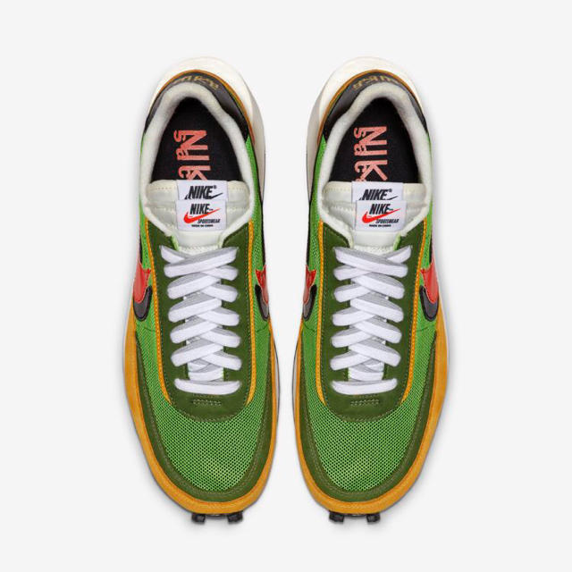 NIKE(ナイキ)のSNKRS当選 27.5 NIKE SACAI LD WAFFLE GREEN メンズの靴/シューズ(スニーカー)の商品写真