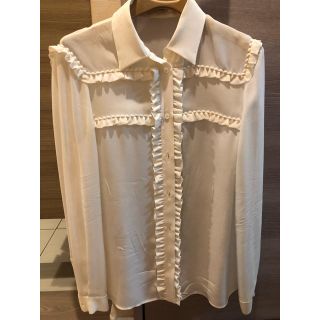 ミュウミュウ(miumiu)の未使用 miumiu  シルクブラウス(シャツ/ブラウス(長袖/七分))