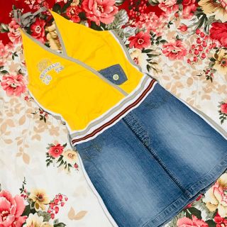 ペペジーンズ(Pepe Jeans)の★PEPE JEANS★ぺぺジーンズ★ホルターネックワンピース★M★Bガール(ひざ丈ワンピース)