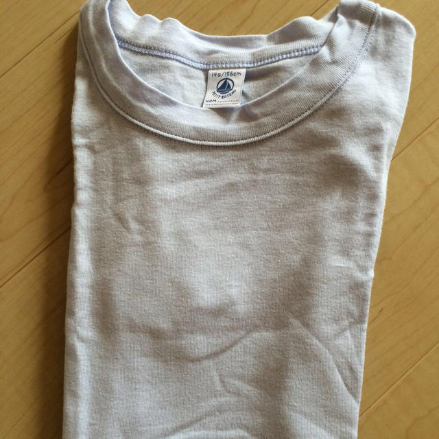 PETIT BATEAU(プチバトー)のプチバトー Tシャツ ブルーグレー レディースのトップス(Tシャツ(半袖/袖なし))の商品写真