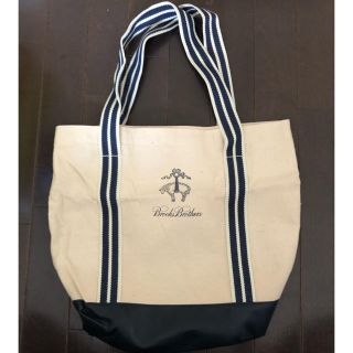 ブルックスブラザース(Brooks Brothers)の新品 ブルックスブラザーズ トートバッグ 非売品 ノベルティ 白色 紺色(トートバッグ)