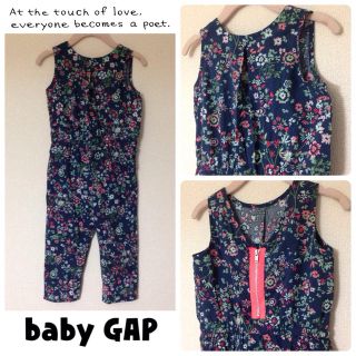 ベビーギャップ(babyGAP)の花柄サロペット♡(パンツ/スパッツ)