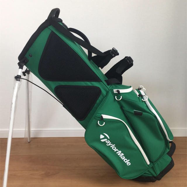 TaylorMade(テーラーメイド)の新品 TaylorMade スタンドキャディバッグ 9.5型 LNQ53 緑 スポーツ/アウトドアのゴルフ(バッグ)の商品写真