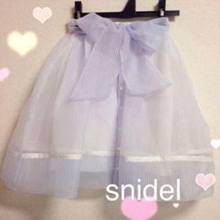 スナイデル(SNIDEL)の正規品snidelオーガンジースカート(ミニスカート)