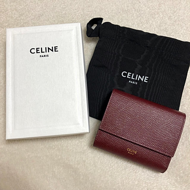 【希少！！】 celine - キャリーCELINE スモール ト リフォールドウォレット 財布