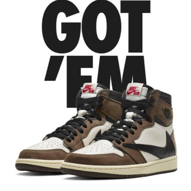 国内正規品 nike  air jordan1 travis scott 27