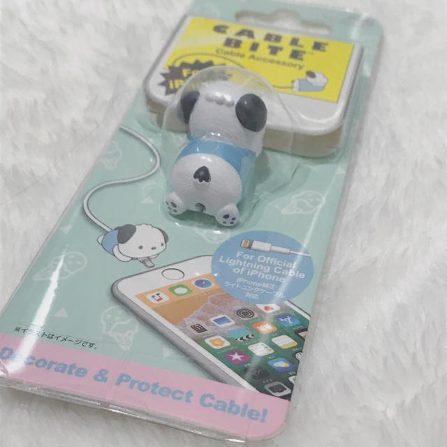 サンリオ(サンリオ)のポチャッコ ケーブルバイト 新品未使用 スマホ/家電/カメラのスマホアクセサリー(その他)の商品写真