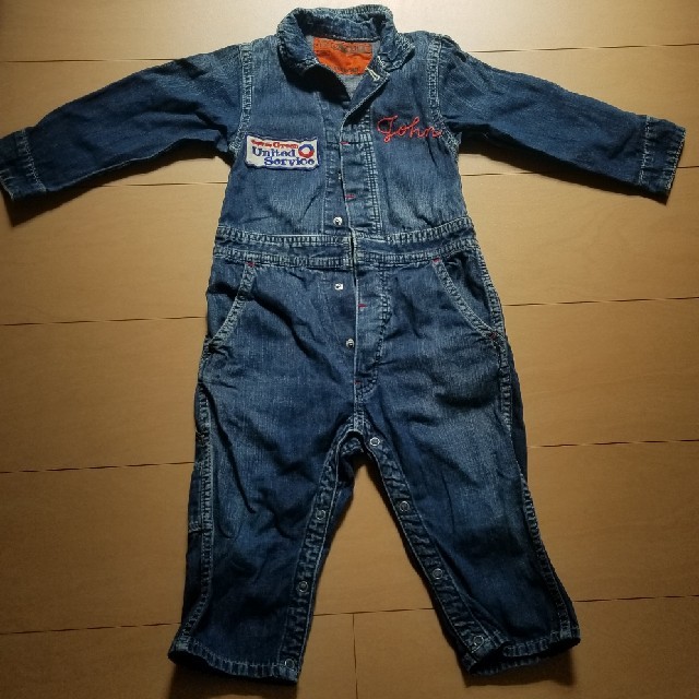 DENIM DUNGAREE(デニムダンガリー)のデニムダンガリー　つなぎ　90 キッズ/ベビー/マタニティのキッズ服男の子用(90cm~)(その他)の商品写真