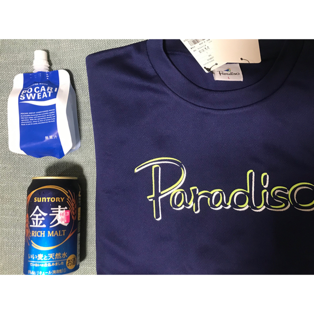 Paradiso(パラディーゾ)のParadiso Tシャツ 紺色 Lサイズ メンズのトップス(Tシャツ/カットソー(半袖/袖なし))の商品写真