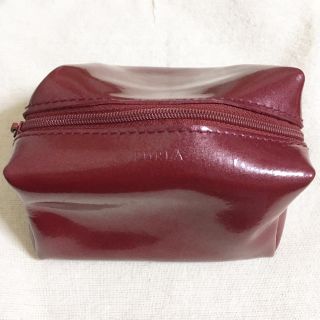 フルラ(Furla)のFURLA フルラ*台形レザーポーチ*中古美品(ポーチ)