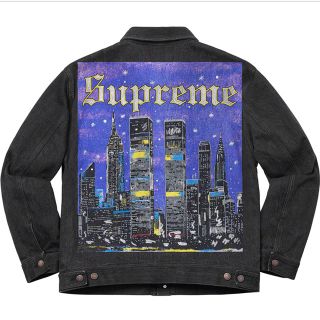 シュプリーム(Supreme)のSupreme new york painted trucker jacket(Gジャン/デニムジャケット)