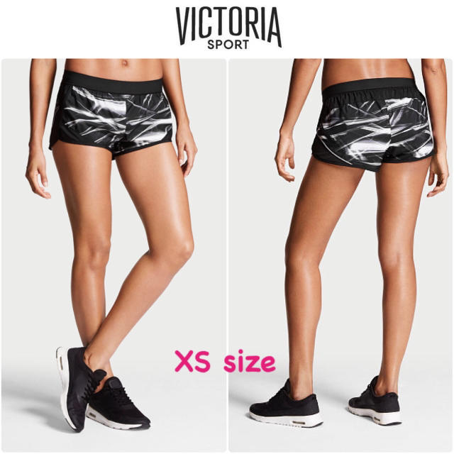 Victoria's Secret(ヴィクトリアズシークレット)の新品 ヴィクトリアシークレット インナー 柄 ショートパンツ 黒 白 XS スポーツ/アウトドアのトレーニング/エクササイズ(トレーニング用品)の商品写真