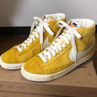 ナイキ(NIKE)のNIKE WMNS BLAZER MID ナイキ ブレザー イエロー(スニーカー)