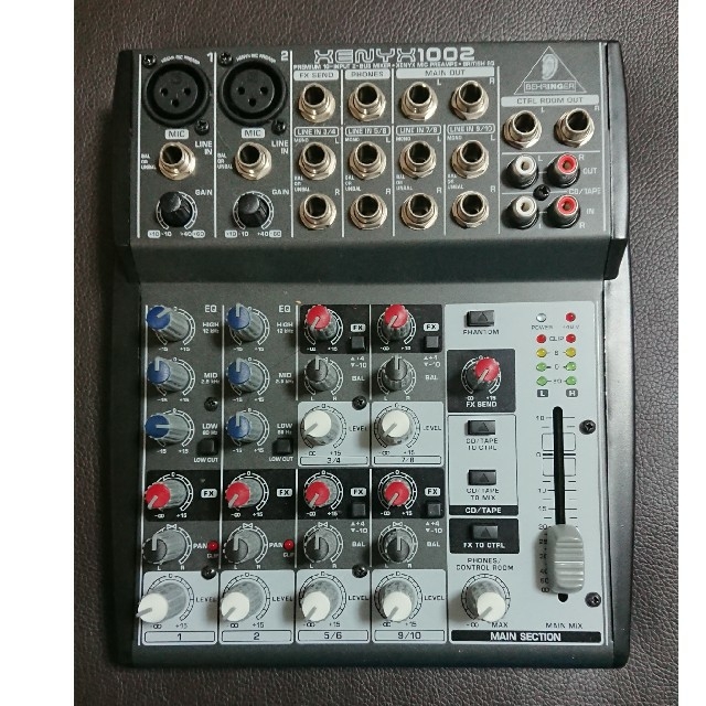 BEHRINGER XENYX 1002 10ch コンパクトミキサー 楽器のレコーディング/PA機器(ミキサー)の商品写真