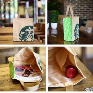 スターバックスコーヒー(Starbucks Coffee)のスターバックス トートバック ナチュラル 小(トートバッグ)