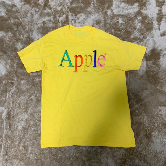 Apple(アップル)のApple 刺繍 半袖 Tシャツ 首タグ欠品  希少 アップル メンズのトップス(Tシャツ/カットソー(半袖/袖なし))の商品写真