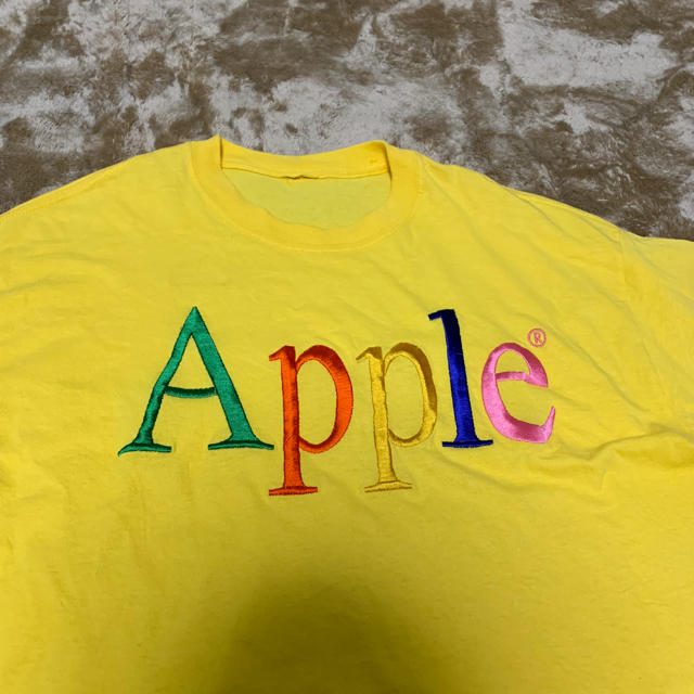 Apple(アップル)のApple 刺繍 半袖 Tシャツ 首タグ欠品  希少 アップル メンズのトップス(Tシャツ/カットソー(半袖/袖なし))の商品写真