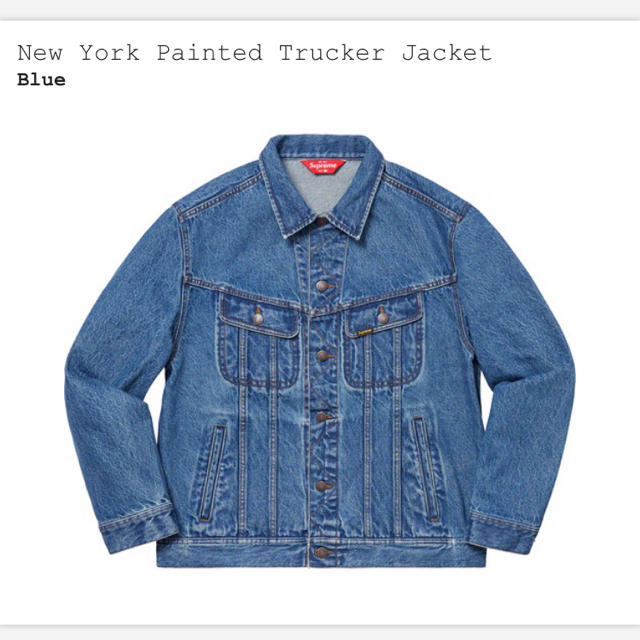 Supreme(シュプリーム)のSupreme New York Painted Trucker Jacket メンズのジャケット/アウター(Gジャン/デニムジャケット)の商品写真