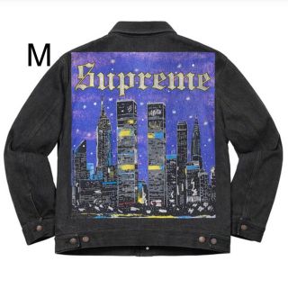 シュプリーム(Supreme)のNew York Painted Trucker jacket supreme (Gジャン/デニムジャケット)