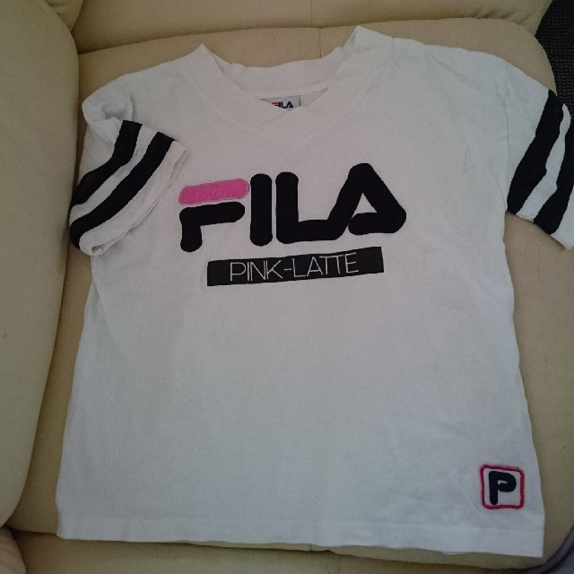 PINK-latte(ピンクラテ)のピンクラテ ×FILA キッズ/ベビー/マタニティのキッズ服女の子用(90cm~)(Tシャツ/カットソー)の商品写真