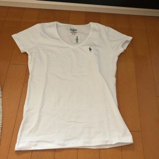 ポロラルフローレン(POLO RALPH LAUREN)のポロ ラルフローレン tシャツ 白 ホワイト 新品未使用 vネック s(Tシャツ(半袖/袖なし))