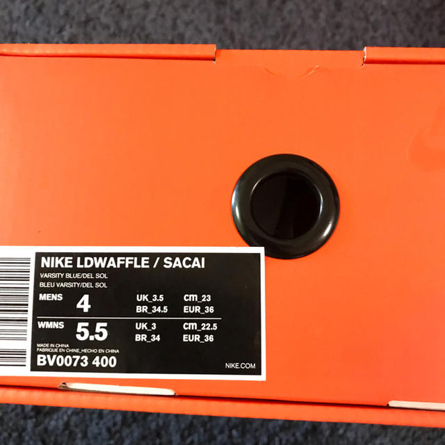 sacai(サカイ)のSacai Nike LDWaffle 22、22.5cm 二足セット 黒タグ レディースの靴/シューズ(スニーカー)の商品写真