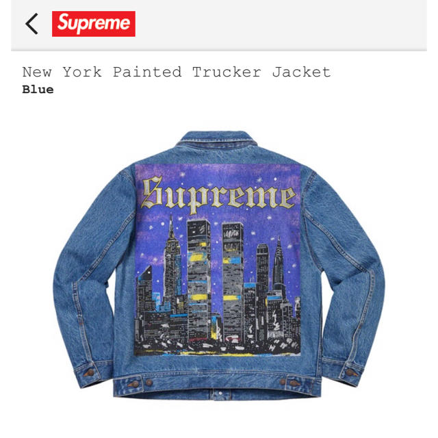 Supreme New York Painted Trucker Jacket - Gジャン/デニムジャケット