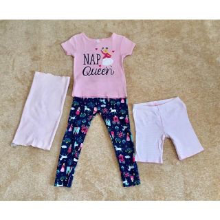 カーターズ(carter's)の値下げ！カーターズのトップス1枚・ボトムス2枚のパジャマ＋腹巻き 4点セット(パジャマ)