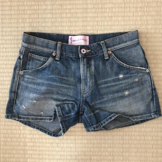 スナイデル(SNIDEL)のLee × snidel コラボ  デニム ショートパンツ ダメージ M  (デニム/ジーンズ)