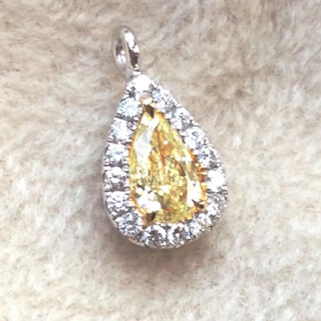 ☆大人気商品☆ agete - イエロー ダイヤ ネックレス トップ