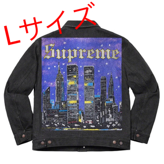 シュプリーム(Supreme)の Supreme New York jacket black  L(Gジャン/デニムジャケット)