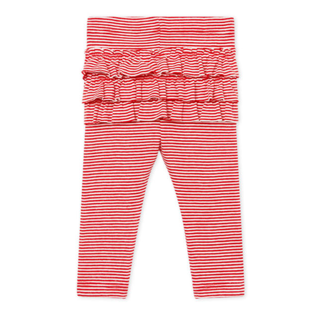 PETIT BATEAU(プチバトー)の新品未使用 プチバトー 36m ミラレカルソン  レッド 赤 キッズ/ベビー/マタニティのベビー服(~85cm)(パンツ)の商品写真