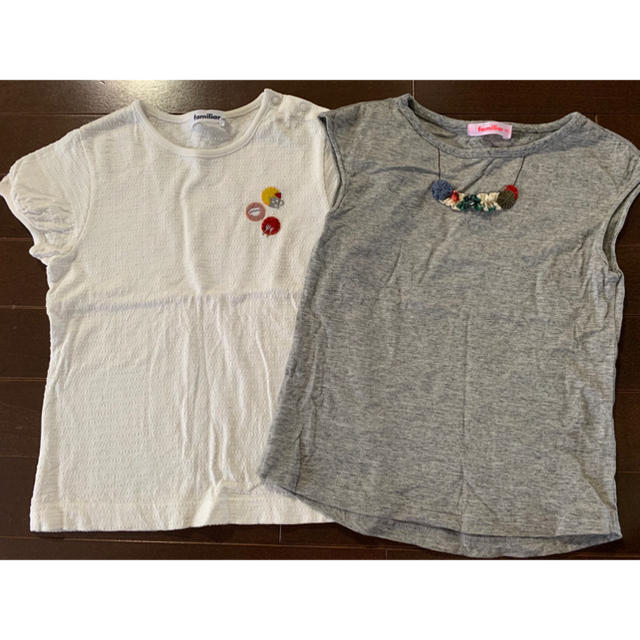 familiar(ファミリア)のファミリア 2枚セット キッズ/ベビー/マタニティのキッズ服女の子用(90cm~)(Tシャツ/カットソー)の商品写真