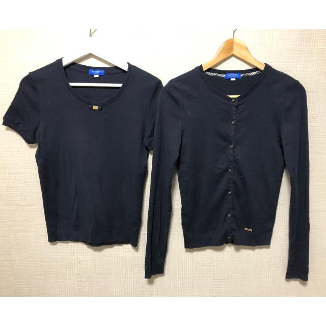 BURBERRY BLUE LABEL(バーバリーブルーレーベル)のブルーレーベルクレストブリッジ 2点セット レディースのトップス(Tシャツ(半袖/袖なし))の商品写真